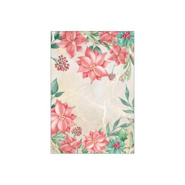 Imagem de Painel De Festa Vertical 1,50 x 2,20 - Feliz Natal Floral Aquarela 046