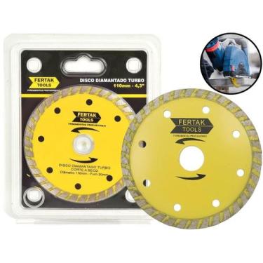 Imagem de Disco Para Concreto Alvenaria Turbo 110mm X 20mm Fertak 2802