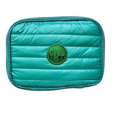 Imagem de Estojo Escolar Juvenil Feminino Matelassê Yepp MIF5321-EST, Esmeralda