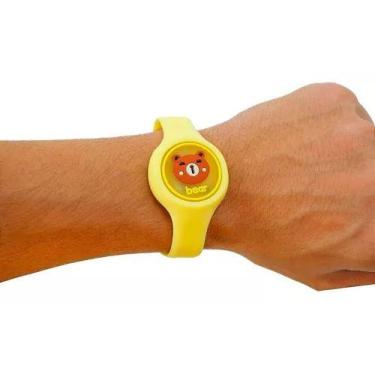 Imagem de Pulseira infantil com repelente - Sem marca, Amarelo