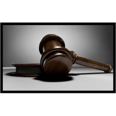 Imagem de Quadro Decorativo Direito Martelo Advogados Justiça Escritórios Quarto