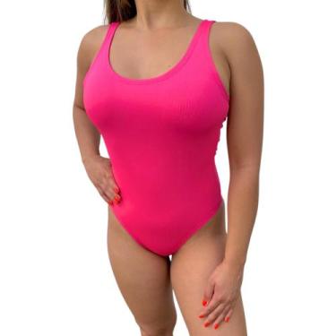 Imagem de Body Maiô Padrão Feminino Bori Collant De Praia Piscina Plus Size - VE
