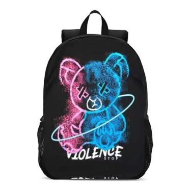 Imagem de Mochila Escolar Infanto Juvenil  Streetwear Urso Novidade 107 - Geek S