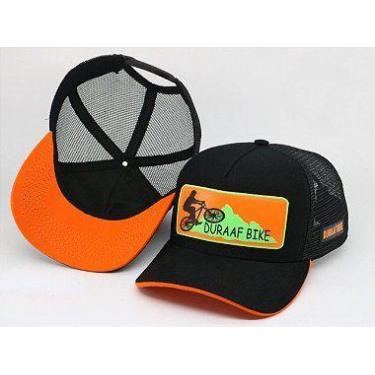 Imagem de Bone Duraaf Bike Trucker Preto Laranja