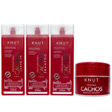 Imagem de Kit Knut Tratamento Ondas Cachos Shampoo 250ml Condicionador 250ml Más