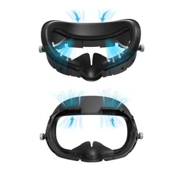 Imagem de Facial Interface & Face Cover Pad Compatible with Meta Oculus Quest 3 Accessories, Replacement Sweat Guard Face Foam Cushion, Light-Blocking Nose Pad and Air-Circulation Design for VR Accessories