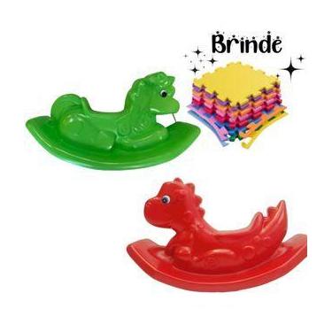 Imagem de Kit Gangorra Playground  Unicórnio e Dino com Tatames Grátis - Valenti