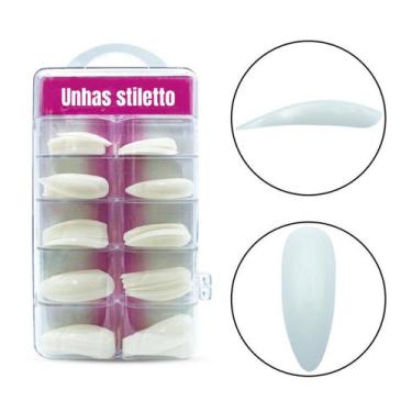 Imagem de Unhas postiça stiletto tips profissional 100 und realista - LE DESIR 