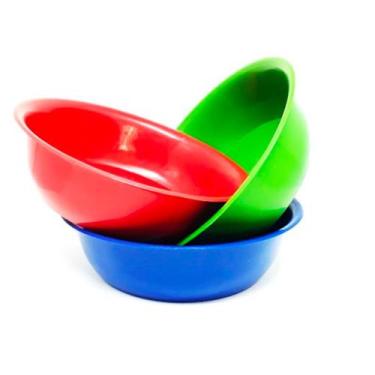 Imagem de Fardo 12 Bacias 15cm Rasa 500ml PP Feirante E Comércio - PMG Embalagen