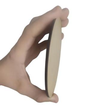 Imagem de Kit Com 100 Bolachas 10x10 Mdf Crú Círculos Sousplast Discos - Loja Bé