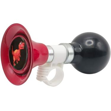 Imagem de YeloYolker Buzina de Bicicleta Infantil, Buzina de Ar Fofa para Guidão de Bicicleta para Meninos, Acessórios Universais para Bicicletas para Crianças Pequenas para Triciclo, Bicicleta de Equilíbrio, S