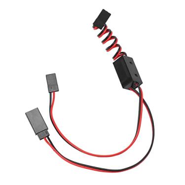 Imagem de VGEBY Cabo tipo RC Y, linha dividida RC Y com interruptor para JR para FUTABA JR cabo de carro de controle remoto RC acessório para RC modelo de carro avião