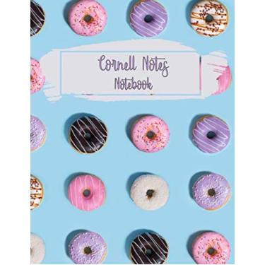 Imagem de Cornell Notes Notebook: Nice and Funny Cover with Donuts, System for Taking Note, Book for Professionals and Students, Best Method for Writing, 150 Lined Pages