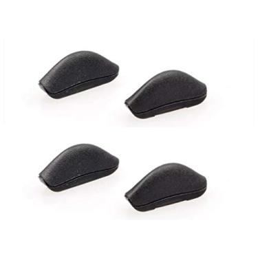 Imagem de NicelyFit Almofadas de nariz pretas de borracha de substituição compatíveis com armações de óculos Oakley Crosslink de vidro (preto - 2 pares), Preto - 2 pares, 16mm*7.5*4.5mm