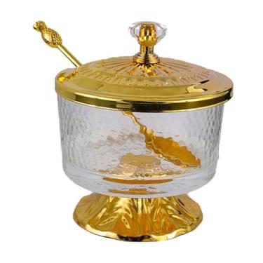 Imagem de WeiLaiKeQi Pote de tempero para condimentos, pote de café com tampa, colher, pote de vidro para açúcar, para cozinha, família, jantar, sala de estar