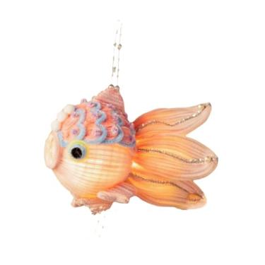 Imagem de Vaveren Bonito Festival de Lanternas de Papel Lanterna Pendurada Lanterna LED Desenho Animado Peixe Dourado Ornamento Material DIY para Parque Quarto Infantil, Rosa