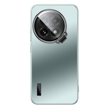 Imagem de HAO RIYLN Capa fina para Oneplus 13, proteção total da lente da câmera, função de suporte, capa rígida fosca traseira à prova de choque, verde, 13