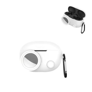 Imagem de Capa compatível com Beats Studio Buds + (2023) / Studio Buds 2021 e compatível com AirTags, capa protetora robusta 2 em 1 à prova de choque com chaveiro