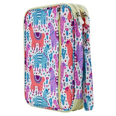 Imagem de YOUSHARES- Estojo para lápis de cor com 192 compartimentos, porta-lápis de grande capacidade, bolsa organizadora para canetas com zíper para lápis de cor aquarela Prismacolor, canetas de gel para St.