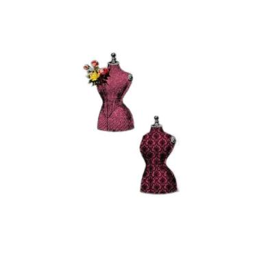 Imagem de Quadro Manequins Atelier De Costura 24X18Cm Moldura Preta