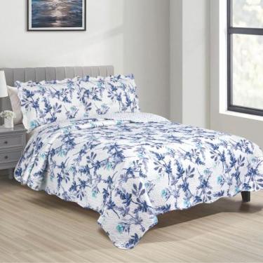 Imagem de Kit Colcha Cobre Leito Estampa Variada Quarto de Casal Queen - EMPÓRIO