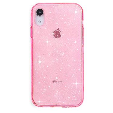 Imagem de VELVET CAVIAR Capa protetora transparente para mulheres compatível com iPhone XR [teste de queda de 2,4 metros] - Rosa Stardust