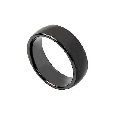 Imagem de hecere Anel NFC de cerâmica à prova d'água, chip NFC 216 888 bytes universal para celular, tecnologia de detecção completa, anel inteligente vestível, anel Fasion, nfc 216 ring-17mm, Cerâmica, Sem