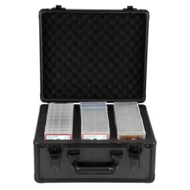 Imagem de HZGXQN Graded Sports Card Storage Box, Trading Card Storage Box, Graded Card Slab Carrying Case Fits PSA BGS FGS & SGC, Sports & Trading Collector Storage Box fits Pokemon MTG Baseball (
