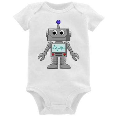 Imagem de Body Bebê Robozinho - Foca na Moda, Branco, G