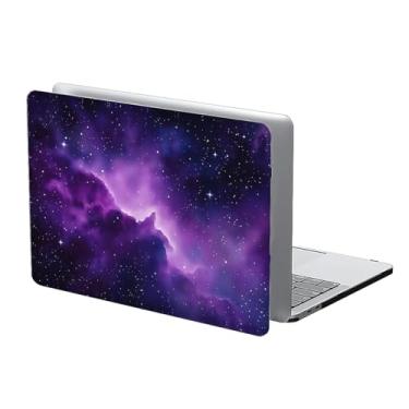 Imagem de COTAIL Compatível com MacBook Air 13 polegadas 2022 2021 2020 capa rígida de plástico para MacBook Air 13 polegadas, 13.3 Pro (A1706/A1708/A1989/A2159/A2289/A2338), roxo escuro Galaxy Sky