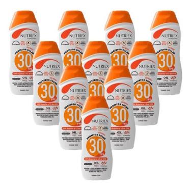 Imagem de Kit Com 10 Protetores Solar Profissional Fps 30 1/3 uva 120 ml - Nutriex