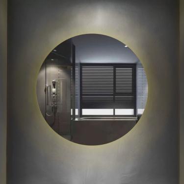 Imagem de Espelho Redondo com LED Multiuso Lapidado Pendurador In House Decor