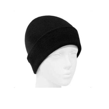 Imagem de Touca Frio Inverno Básica Gorro Preto Unissex - LU
