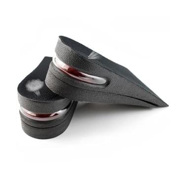 Imagem de Palmilha Elevadora Anti-Impacto, 5cm de Altura Total, PVC e Silicone, Preta, 2 Pares