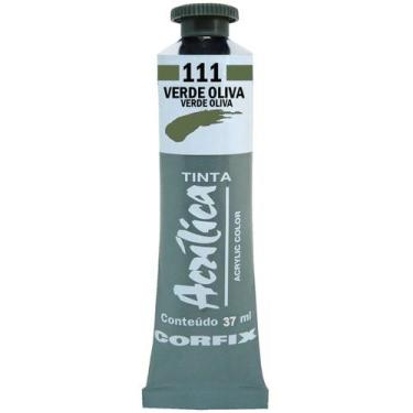 Imagem de Tinta Acrílica Corfix 37ml G1 - 80037, 111 - VERDE OLIVA