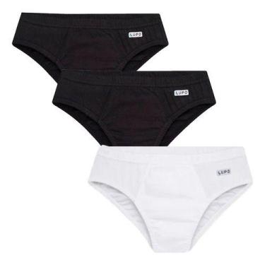 Imagem de Kit 3 Cuecas Infantil Slip Lupo Algodão Cueca Algodão Lupo, Kit 5, 2 p