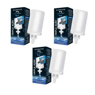 Imagem de KIT 3 Velas Para Filtro de Barro TRIPLA AÇÃO Eliminas Impurezas  - Acq