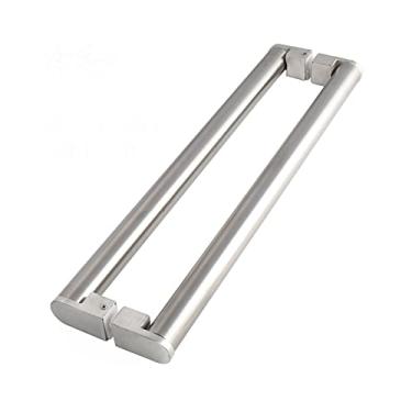 Imagem de Maçaneta de porta de vidro simples de ouro preto, maçaneta da porta de correr em aço inoxidável para porta de madeira, maçaneta da porta de um lado, corrimão de porta de lojas/C/1000 mm (A 1000