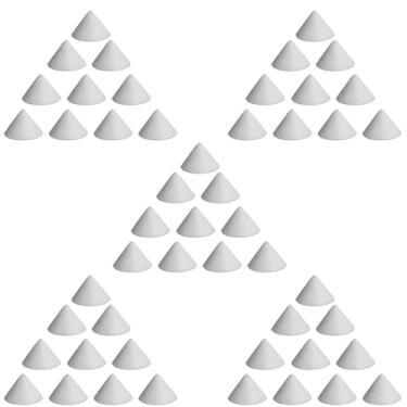 Imagem de Prego de suporte refratário de cerâmica com 50 peças, 1,380 °C, resistente a altas temperaturas, óxido de alumínio, argila, acendedor de cone, ferramenta reutilizável para palafitas