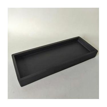 Imagem de Bandeja Retangular de Cimento(Kit com 2 Preto)
