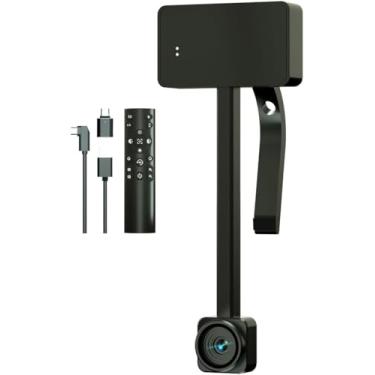 Imagem de Webcam 4K Ultra HD com Controle Remoto, Foco Automático, Zoom Digital 10X, Microfone Duplo com Cancelamento de Ruído, Webcam para PC, Notebook, Streaming, Chamada de Vídeo, Zoom (Prata, 4K Ultra HD)