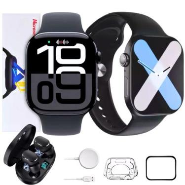 Imagem de Relógio Inteligente S10 Smart Wach Series X ChatGPT NFC Fone Sem Fio -