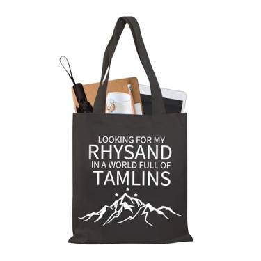 Imagem de BDPWSS Sacola para quadra noturna, presente Bookish SJ Maas, presente Procurando por My Rhy In A World Full Of Tamlins ACOMAF, Full Tamlins Bltg, Medium