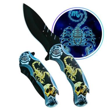 Imagem de Canivete Semiautomático Dobrável com Abridor de Garrafas e Lâmina de A