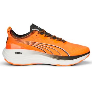 Imagem de PUMA Tênis de corrida masculino Foreverrun Nitro com cadarço - Laranja - Tamanho 41