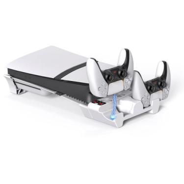 Imagem de Estação de resfriamento e suporte de carregamento para PS5 Slim/Pro - 