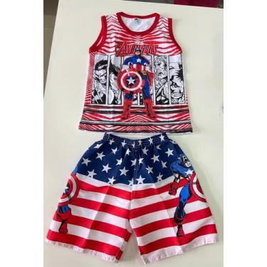 Imagem de Conjunto Infantil Personagem Menino Shorts e Regata Roupa infantil Men