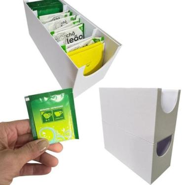 Imagem de Porta Chá- Sachê Empalhável - Porta Controle - Flex 3D, BRANCO