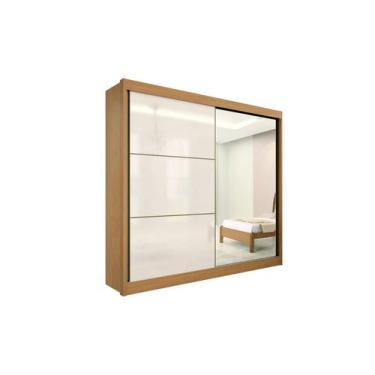 Imagem de Guarda Roupa Titanium 2 Portas 6 Gavetas com Espelho com pés D Doro - 