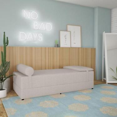 Imagem de Sofá-Cama Casal 3 Lugares Dinorá Linho Cru - Mobly